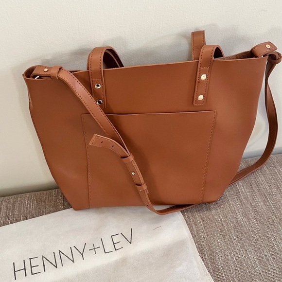 Henny & Lev Vegan Leather Crossbody Tote Bag - NWT - Picture 8 of 10